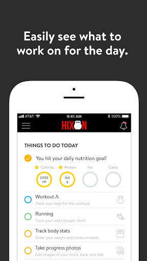 Android application Hixon Fitness screenshort
