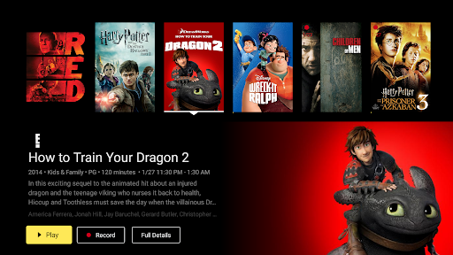Screenshot of Vyve HDTV Service