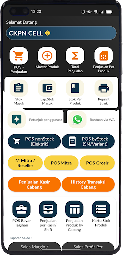 Android application Opax -Aplikasi Kasir Konter HP screenshort