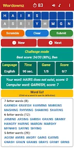 Wordownz - Find longest word
