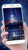 screenshot of Galaxy Mountains Keyboard Them