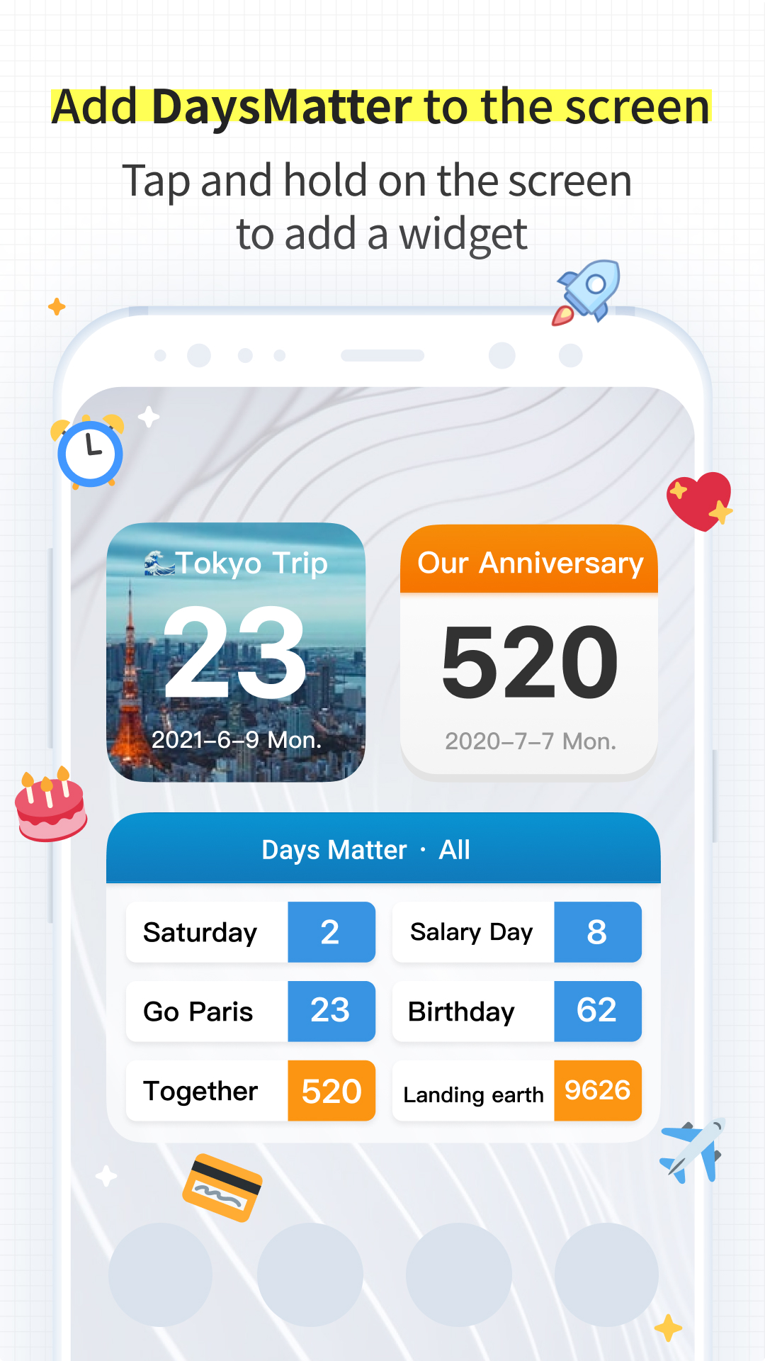 Android application Days Matter - Countdown Event screenshort