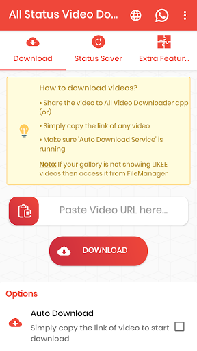 Android application All Status Video Downloader screenshort
