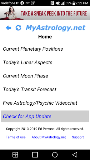 Android application MyAstrology.net screenshort