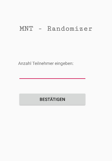 Android application MNT Randomizer screenshort