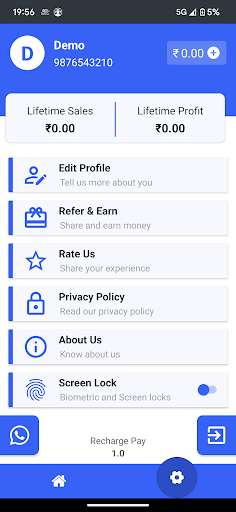 Recharge Pay Bill Payment App Screen 3
