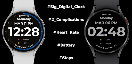 Android application CDL Big Digital Watch Face screenshort