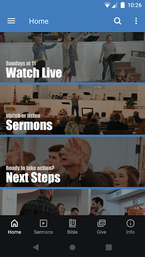 Android application Cross Roads Baptist Church screenshort
