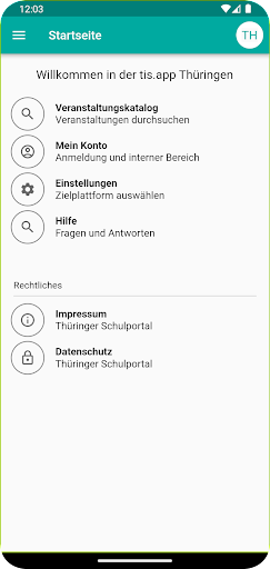Android application tis app screenshort