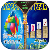 New Year Zipper Lock 2017 icon