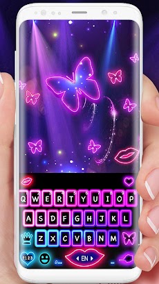 最新版、クールな Neon Color butterflyののおすすめ画像2
