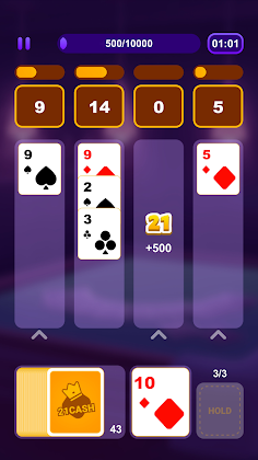 21 Solitaire - FUN Blackjack - Screenshot 3