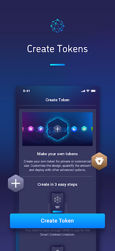 Screenshot of Coinweb Wallet