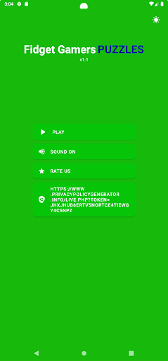 Android application Fidget Gamers screenshort