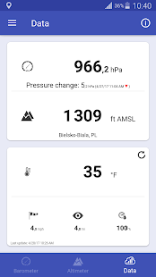 Barometer und Höhenmesser Screenshot