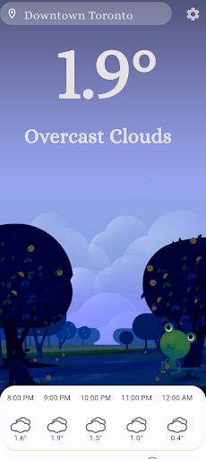 Froggy Weather Screen 3