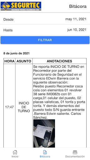 Minuta Segurtec Screen 2