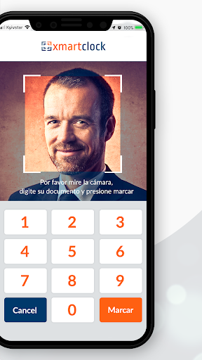Android application XmartClock Employee Time Clock screenshort