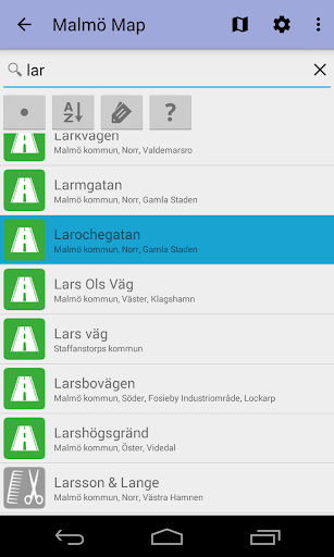 Malmö Offline City Map Screen 3