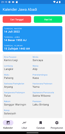 Kalender Jawa Abadi Screen 3
