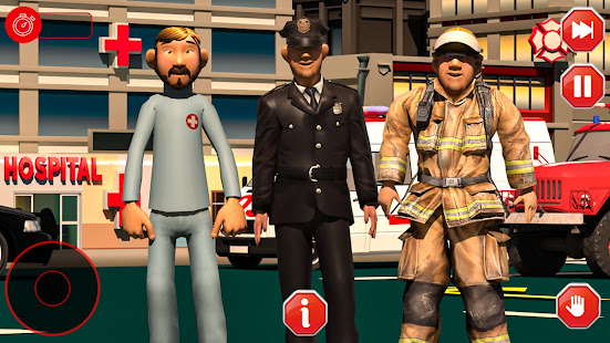 Emergency Rescue Simulator - Fire Fighter 3D Games 1.0 APK screenshots 8