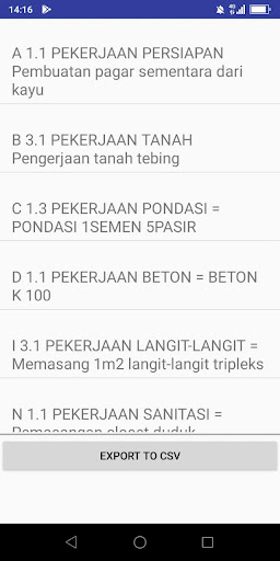 Analisa RAB Screen 3