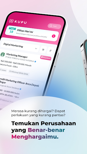 KUPU: Cari Kerja Cepat & Mudah Screen 3