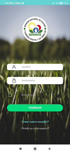 Android application SENAVE TRAZA screenshort
