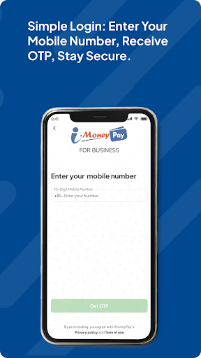 Android application iMoneyPay for Business screenshort