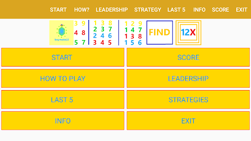 Android application Find12x screenshort
