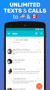 TextMe Up Calling & Texts Screenshot