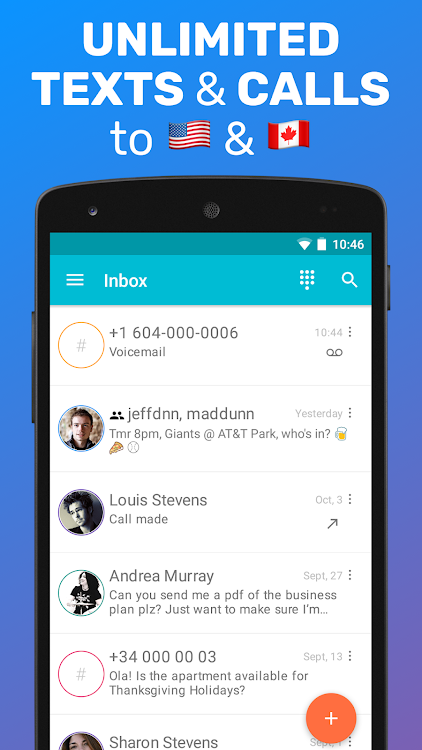 TextMe Up Calling & Texts - 3.39.0 - (Android)