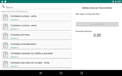 Screenshot 9 Honorarios Abogados android