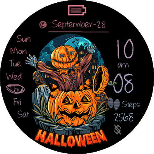 BFF29- Halloween Pumpkin Witch logo