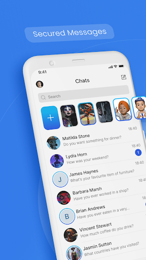 Android application OXY.CHAT: meet, call, chat screenshort