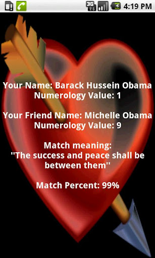 Love Calculator Kabbalah match Screen 2