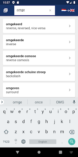 Android application Dutch Dictionary - offline and screenshort