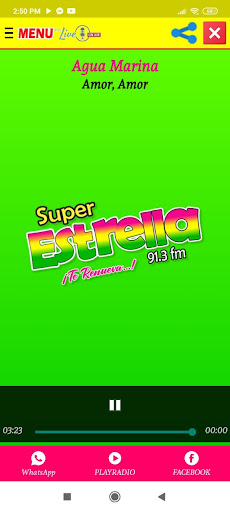 Android application Radio Super Estrella 91.3 FM screenshort