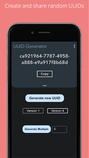 Android application UUID Generator Pro screenshort