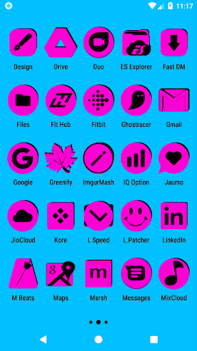 Pink and Black Icon Pack Screen 3