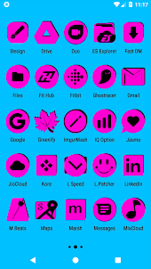 Pink and Black Icon Pack