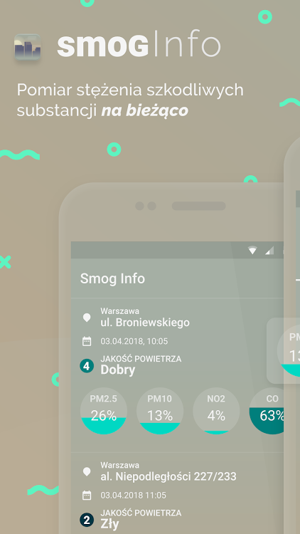 Smog – jakość powietrza Polska - 1.3.7 - (Android)