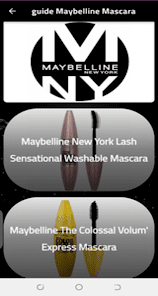 guide Maybelline Mascara 1 APK + Mod (Unlimited money) إلى عن على ذكري المظهر