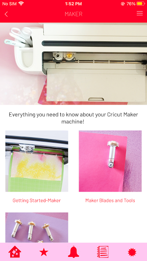 The Cricut Club Screen 2