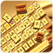Gold Silk Luxury Keyboard Theme  Icon