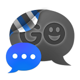 GO SMS THEME - Smooth DeepBlue icon