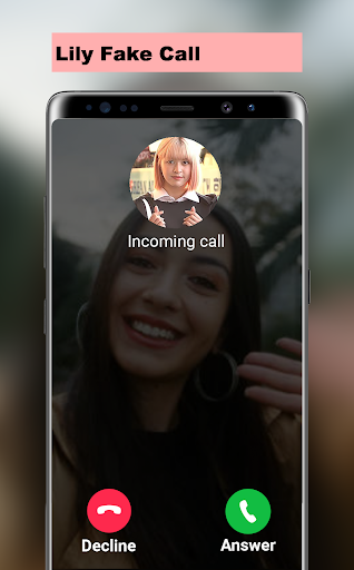 Android application Lily Fake Call screenshort