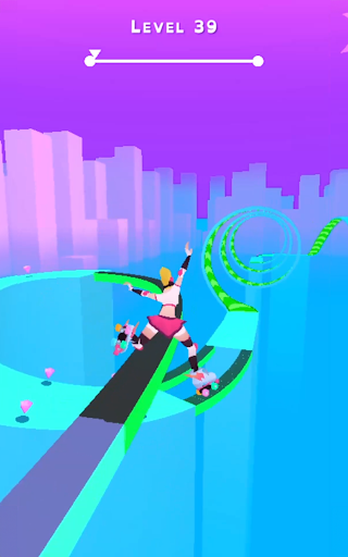 Sky Roller: Rainbow Skating - Action - games