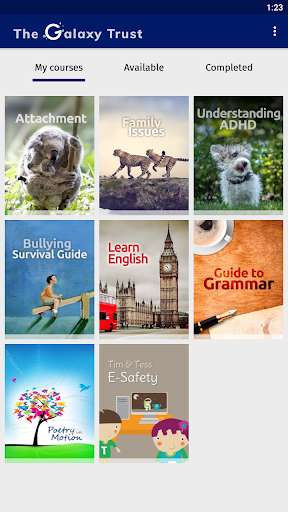 Android application Galaxy Library screenshort