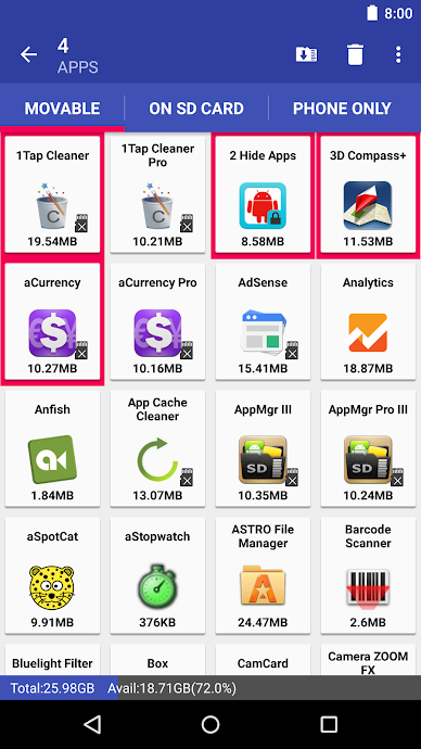 Download apk AppMgr Pro III (App 2 SD)